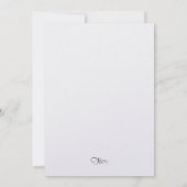 N° Invitation Anniversaire Lumières (Dos)