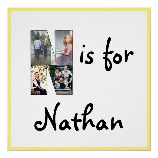 N is voor Naam Perfect Poster (Voorkant)