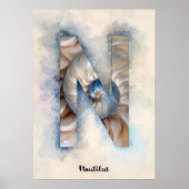 N is voor Nautilus Poster (Voorkant)