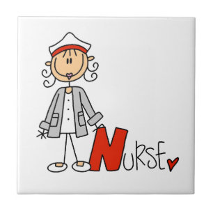 N is voor Verpleegkundige Tegeltje