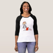N is voor verpleegster t-shirt (Voorkant volledig)