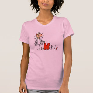 N is voor verpleegster t-shirt