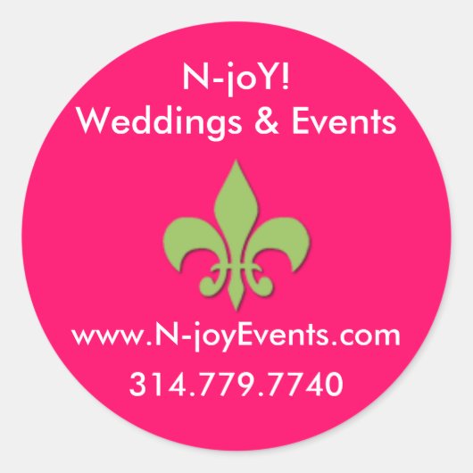 N-joY ! Sticker Fleur de lis Seal. (Devant)