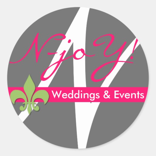 N-joY ! Sticker Fleur de lis Seal.#4 (Devant)