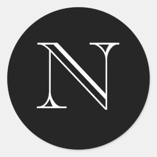 N Monogram Stickers