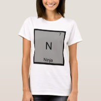 N - Ninja T-shirt drôle de symbole d'élément de ch