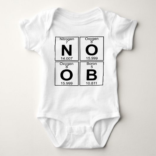 N-O-O-B (noob) - volledig Romper (Voorkant)