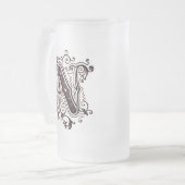 "N" ornemental vintage - Mug (Devant gauche)