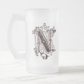 "N" ornemental vintage - Mug (Gauche)