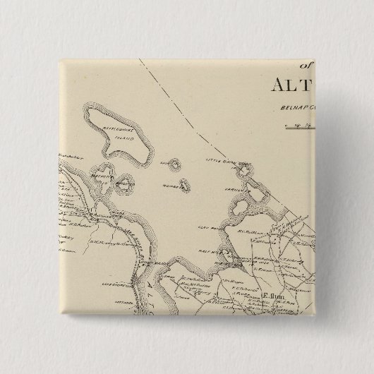 N pt Alton Vierkante Button 5,1 Cm (Voorkant)