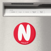 N Rode koelkast Magnet Magneet (Insitu (Vaatwasser))