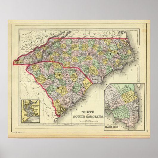 N & S Carolina Poster (Voorkant)