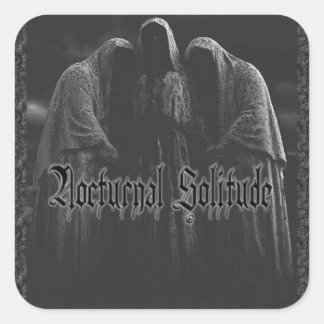 N.S. figuren met capuchon Vierkante Sticker