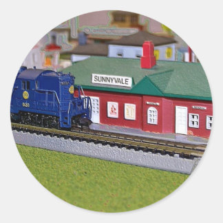 N Schaal Model Treindorp Ronde Sticker