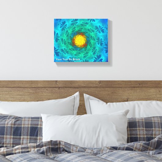 N-Space Lepidoptera Canvas Afdruk (Insitu (Slaapkamer))