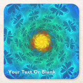 N-Space Lepidoptera Vierkante Kartonnen Onderzetter (Voorkant)