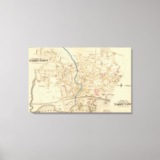 N Tarrytown, Tarrytown, New York Canvas Afdruk (Voorkant)