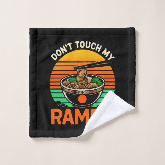N' touchez pas l'amoureux de ramen (Gant de toilette)