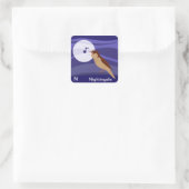 N voor Nightingale Sticker (Tas)
