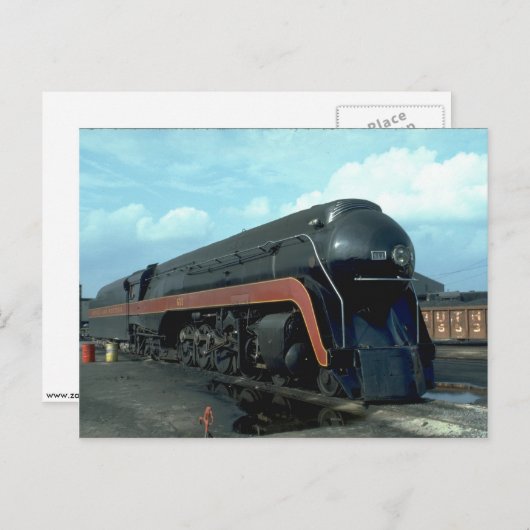 N&W 4-8-4 BRIEFKAART (Voorkant / Achterkant)