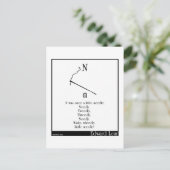 N was ooit een kleine naald briefkaart (Staand voorkant)