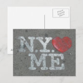 N.Y. houdt van me Briefkaart (Voorkant / Achterkant)