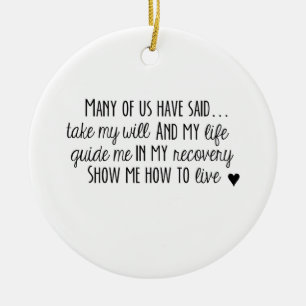 NA 3rd Step Prayer Ornament