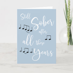 Na al die jaren nog steeds nuchter feestdagen kaart