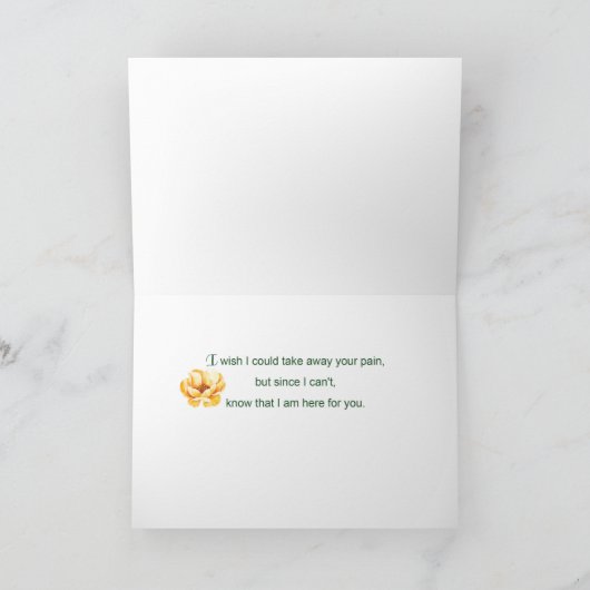 Na berekening denken aan je bloemen kaart (Binnen)