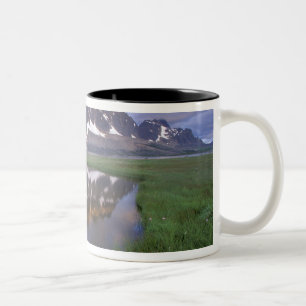 NA, Canada, Alberta, Tonoquin Valley. Jasper Tweekleurige Koffiemok