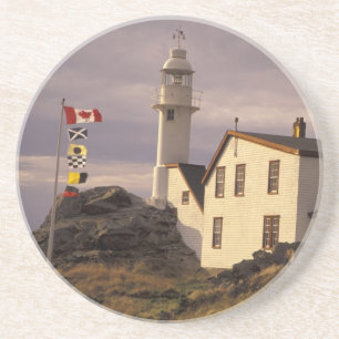 NA, Canada, Newfoundland, Lobster Cove. Kreeft Zandsteen Onderzetter