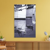 NA, Canada, Nova Scotia, Digby. Vissende boten; Canvas Afdruk (Insitu (Woonkamer))