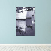 NA, Canada, Nova Scotia, Digby. Vissende boten; Canvas Afdruk (Insitu (Houten vloer))