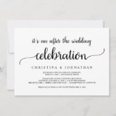 Na de bruiloft Brunch, Modern Rustic Elopement Kaart (Voorkant)