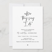 Na de bruiloft Brunch, nadat ze zeggen dat ik dat  Kaart (Voorkant)