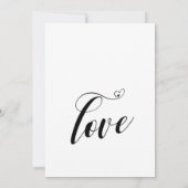 Na de Bruiloft Viering Script met Harten Kaart (Achterkant)