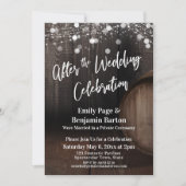 Na de Bruiloftsfeest Houten Vat & Lichten Kaart (Voorkant)