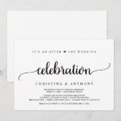 Na de bruiloftsfeest, Rustieke Elopement Kaart (Voorkant / Achterkant)