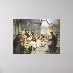 Na de eerste mededeling van Carl Frithjof Smith 18 Canvas Afdruk