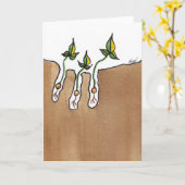 Na de Herfst Notecard Kaart (Gele Bloem)