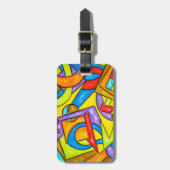 Na de instructies - Abstract Bagagelabel (Voorkant verticaal)