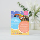 na de kinderopvang van de babysitter overdag briefkaart (Staand voorkant)