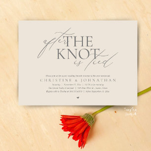 Na de knoop is gelegd, post-huwelijk elopement bru kaart