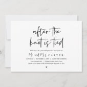 Na de knoop, na de bruiloft Brunch Kaart (Voorkant)