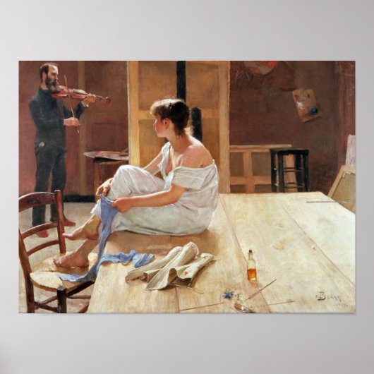 Na de Pose, 1884 Poster (Voorkant)