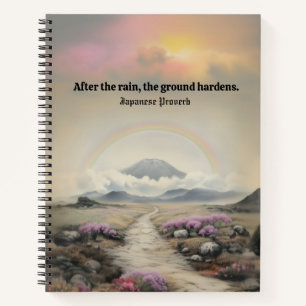 Na de regen (Japanse Waterverf landschapskunst) Notitieboek