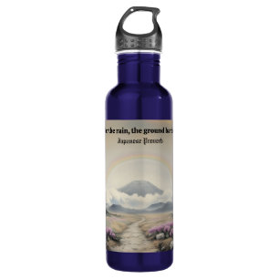 Na de regen (Japanse Waterverf landschapskunst) Waterfles