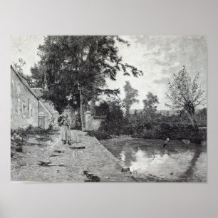 Na de regen, van 'vrijetijdsuren', 1888 poster