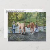 Na de Rit bij Weide Quinn Briefkaart (Voorkant / Achterkant)