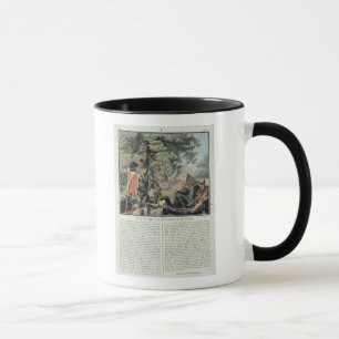Na de slag om Ivry (1590), gegraveerd b Mok